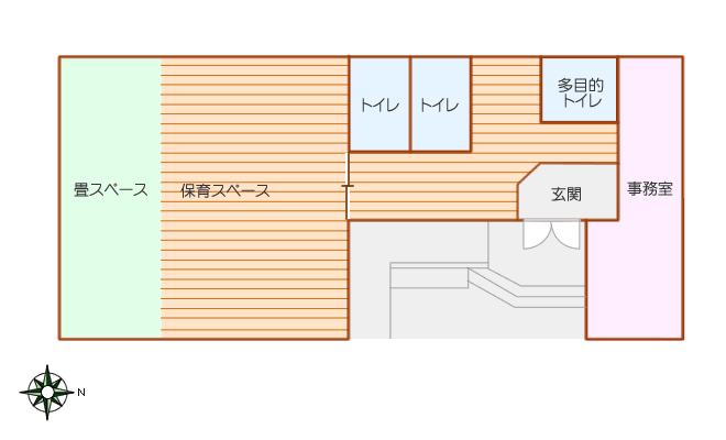 本郷東放課後児童クラブ平面図